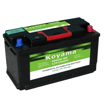 12V100ah-Sealed Mf Starting Battery (60038MF-DIN100MF)